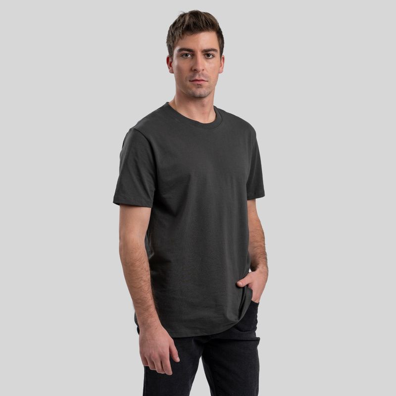 TRAUKO - Polera Hombre Algodón Gris Trauko Original Onix