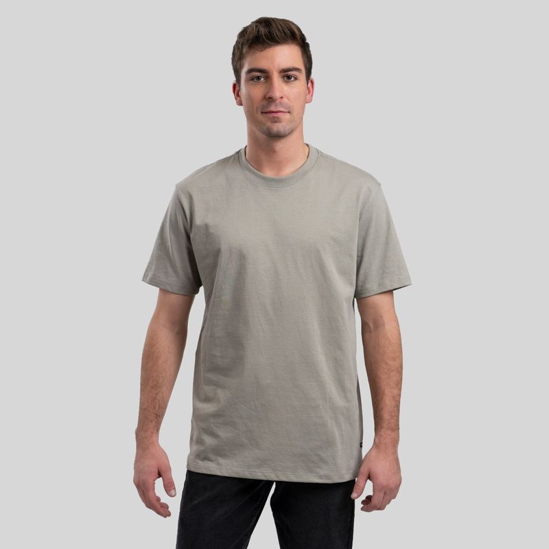 TRAUKO - Polera Hombre Algodón Beige Trauko Original Ash