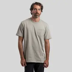 TRAUKO - Polera Hombre Algodón Beige Pocket Ash