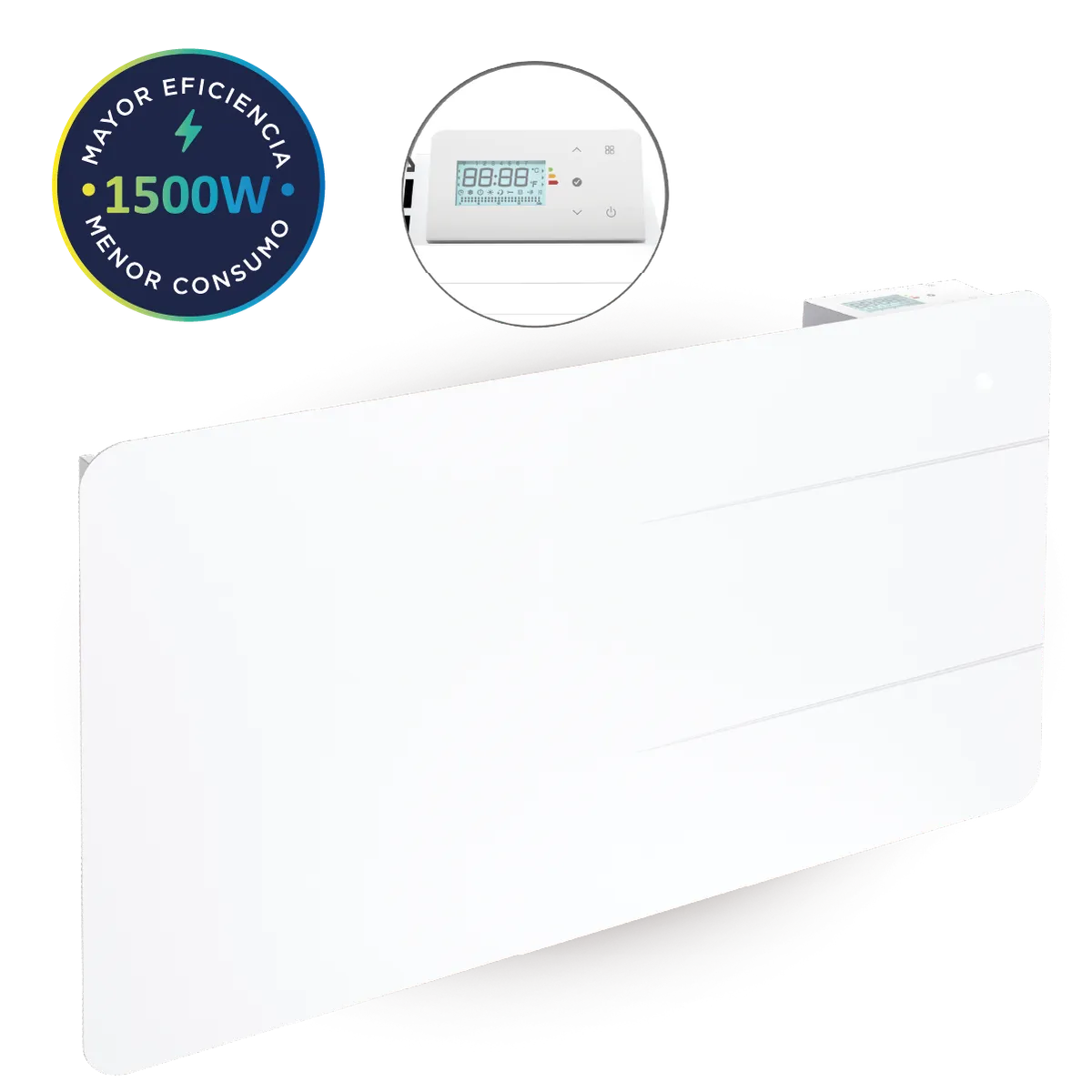 PRIMATERM - Estufa Radiador Calefactor Ónix Cerámico Blanco 1500w PRIMATERM