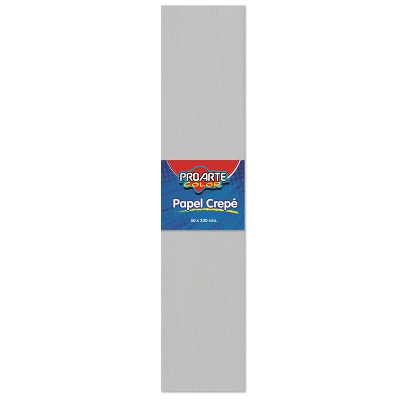 PROARTE - Papel Crepe Proarte 50 X 200 Cms Plata
