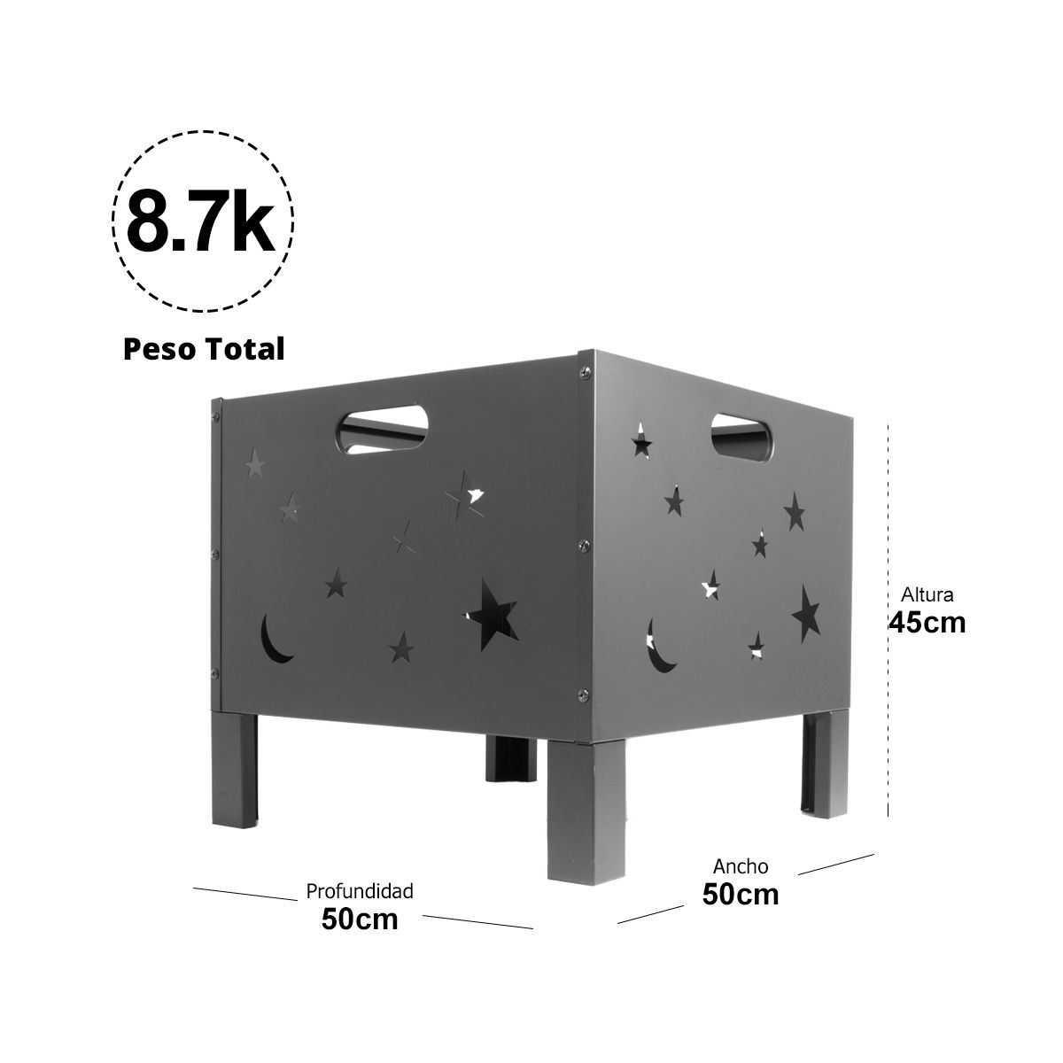 FOLD - Brasero Modelo Constelación Para Carbón y Leña