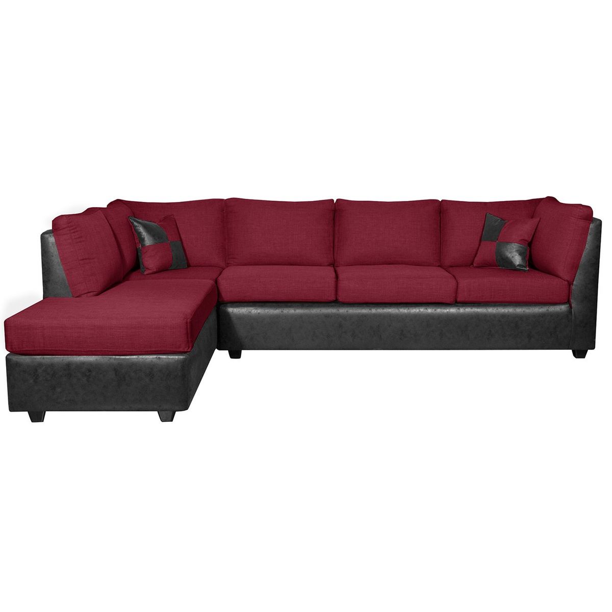 BLACK FACTORY - Sofá Seccional Fijo Izquierdo Donato Burdeo