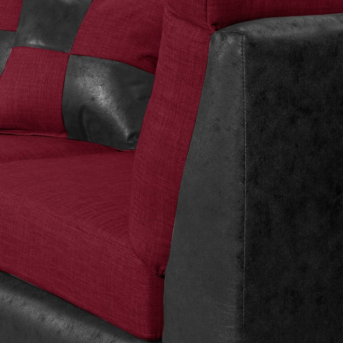 BLACK FACTORY - Sofá Seccional Fijo Izquierdo Donato Burdeo