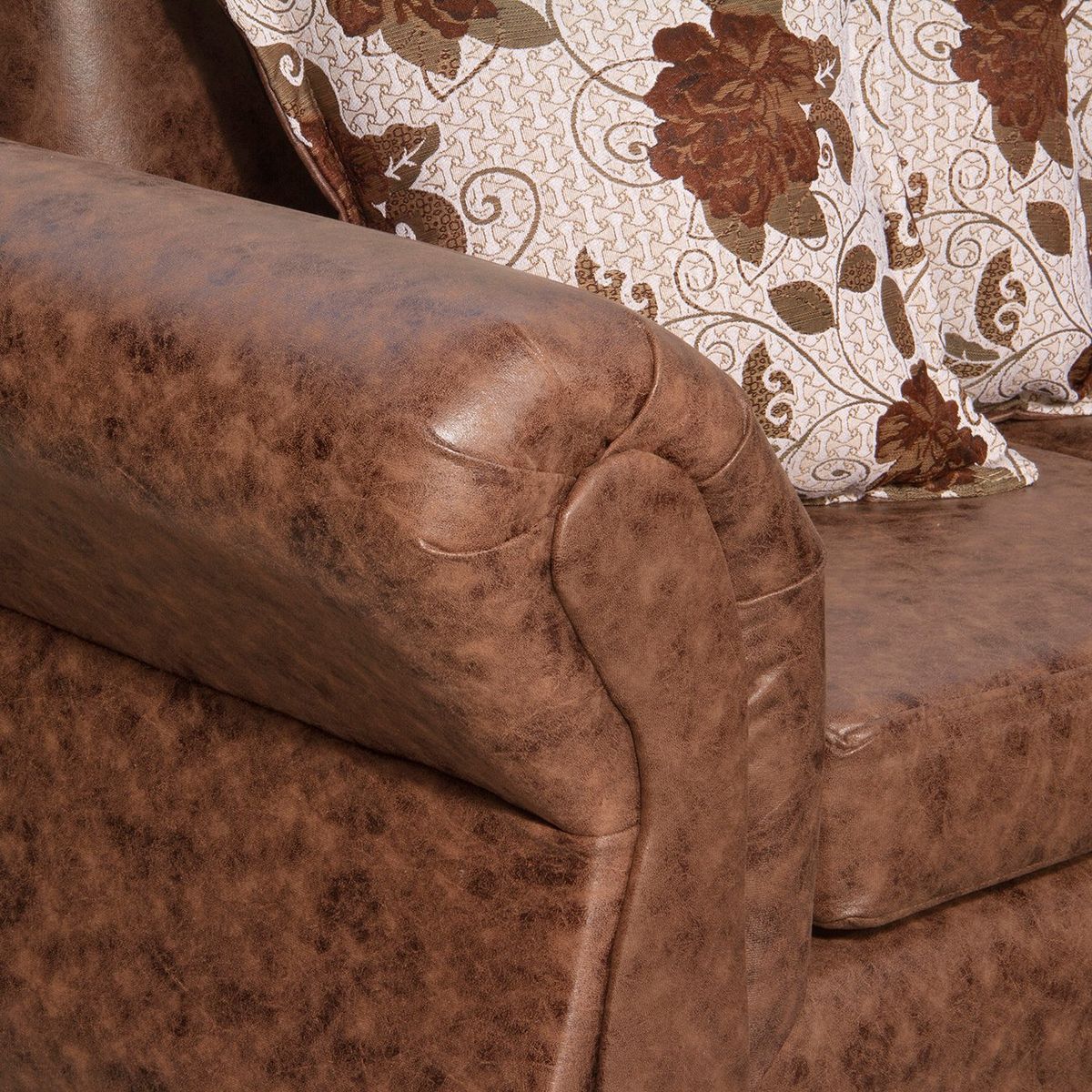 BLACK FACTORY - Sofá Seccional Fijo Derecho Isabella Terracota