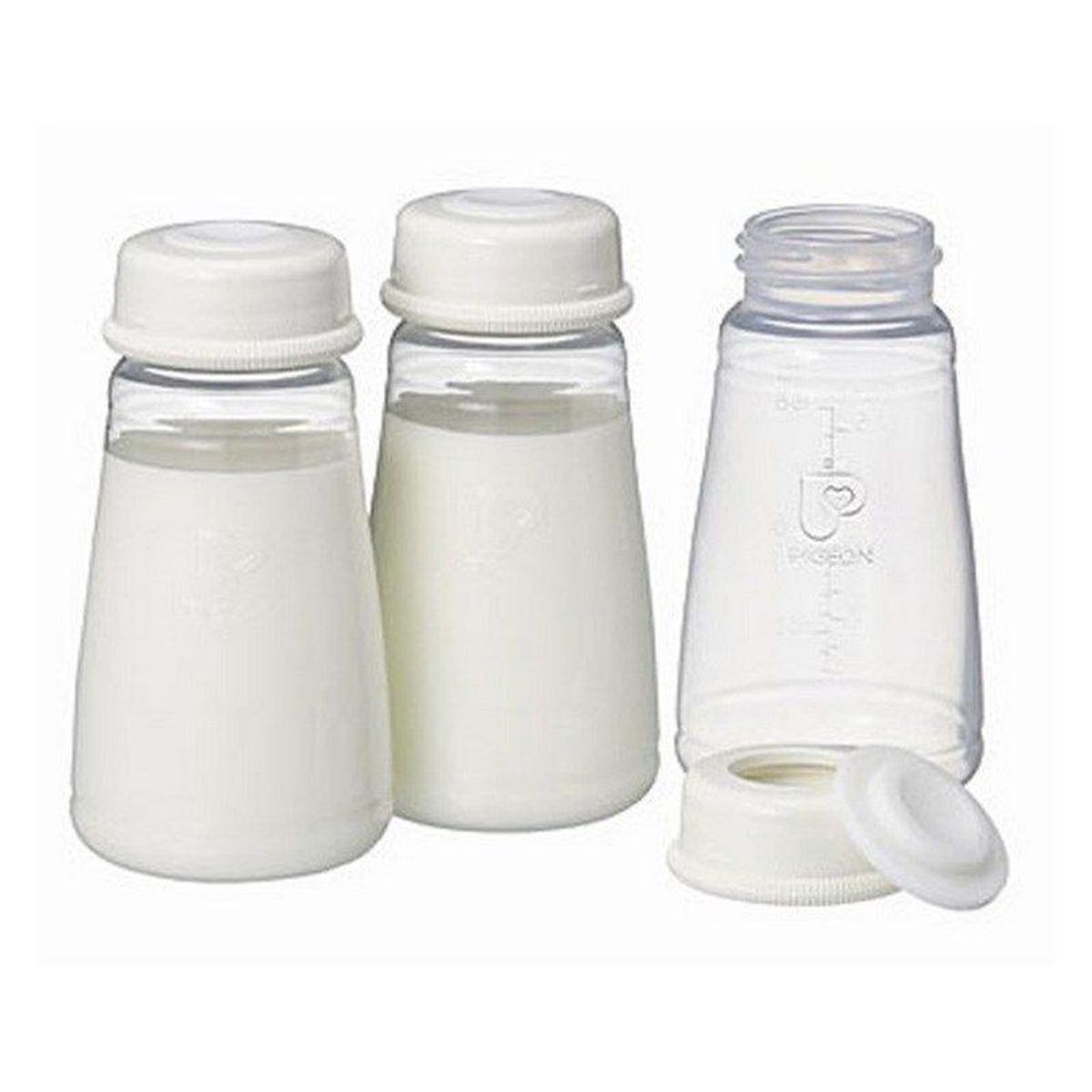 PIGEON - Set 3 Biberón De Almacenamiento Leche Materna Pigeon