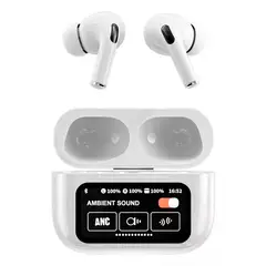 TECNOLAB - Audifonos Inalámbrico Bluetooth Pantalla Touch Blanco