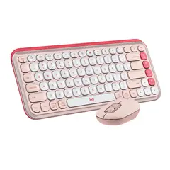 LOGITECH - Kit Teclado Y Mouse Pop Icon Español Lila