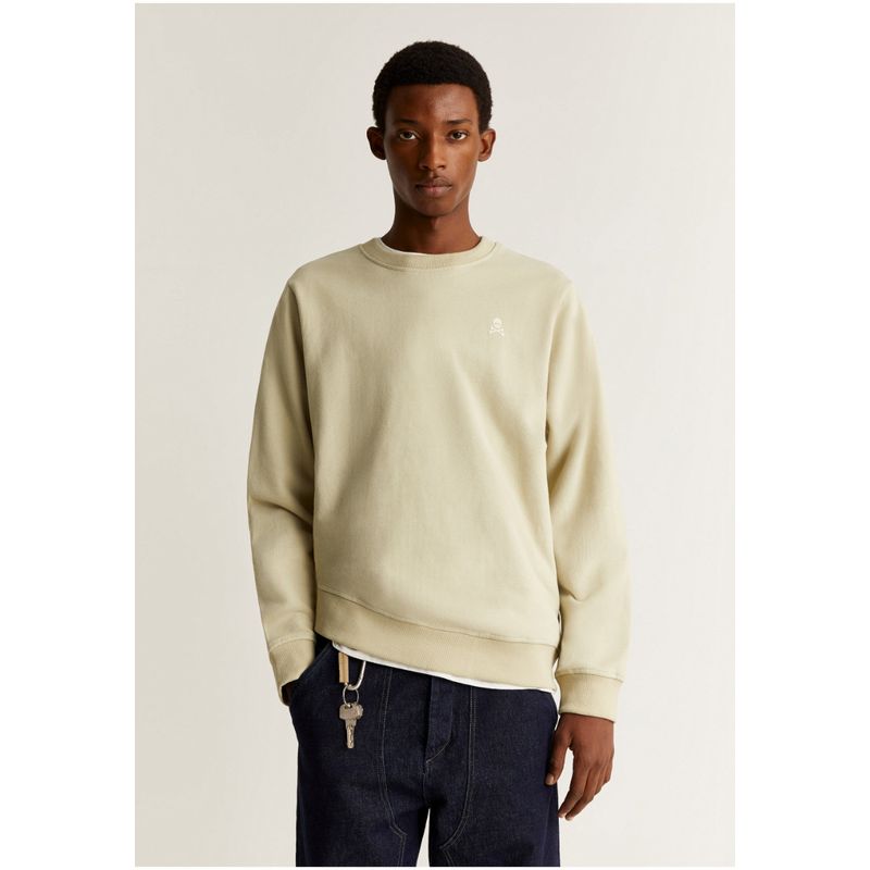 SCALPERS - Poleron Print Flocado Light Khaki