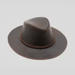 TRAUKO - Sombrero Unisex Cuero Café