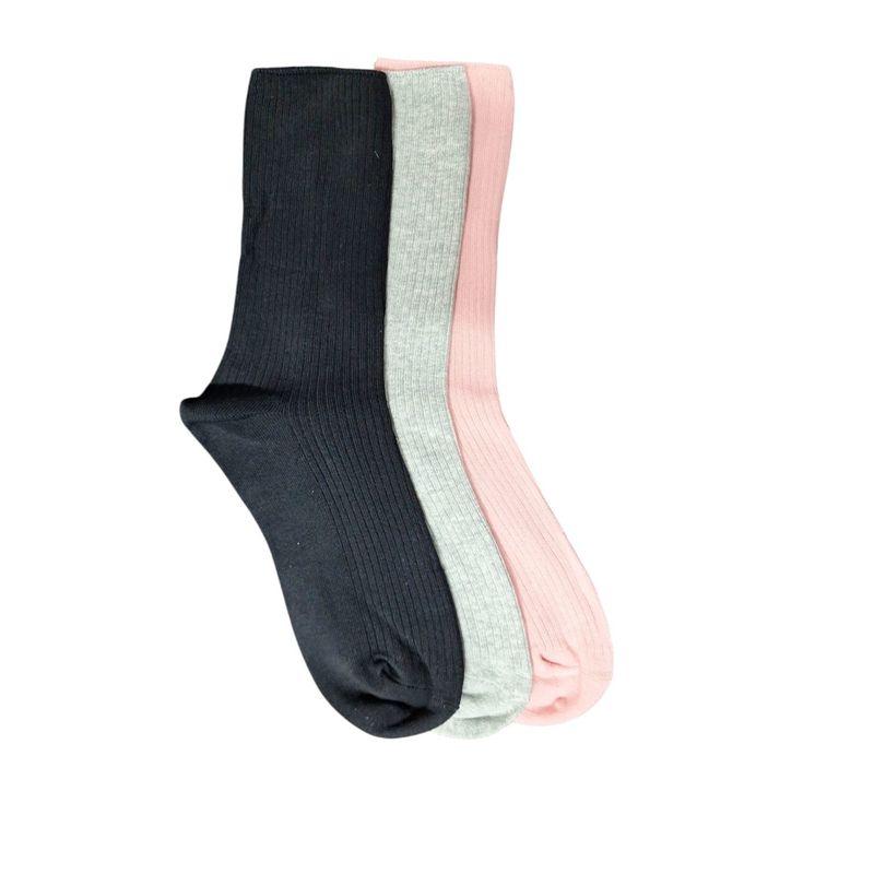 GARSIL - Calcetines Calceta De Algodon Para Mujer - Puño Antipresion - Docena