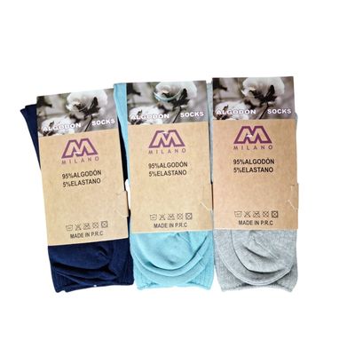 Imagen 2 del producto X6 Calcetines De Vestir Calceta De Algodon De Mujer - Puño Antipresion