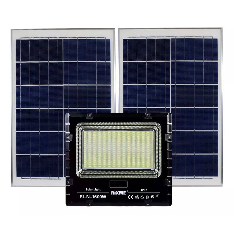 ESHOPANGIE - Foco Solar Led 1600 Watts Control Remoto Panel Solar Ip67