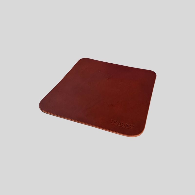 TRAUKO - Mouse Pad Cuero Café Trauko