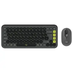 LOGITECH - Kit Pop Icon Teclado + Mouse Inalámbrico BT Grafito