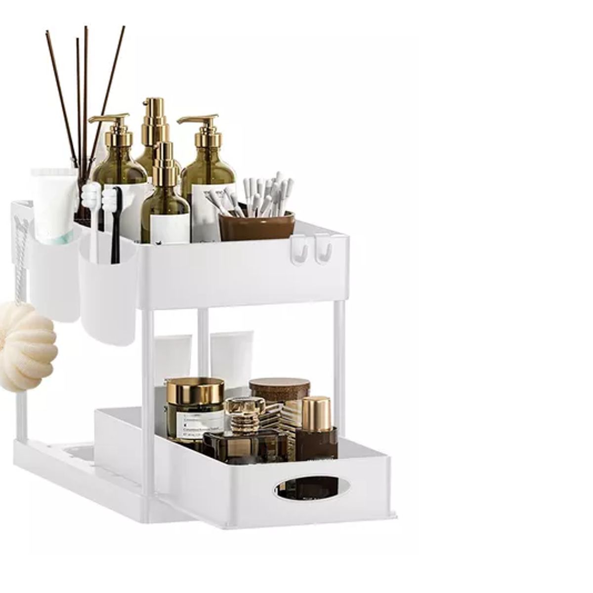 GENERICO - Estante Organizador 2 Niveles Cajones Repisas Baño Cocina