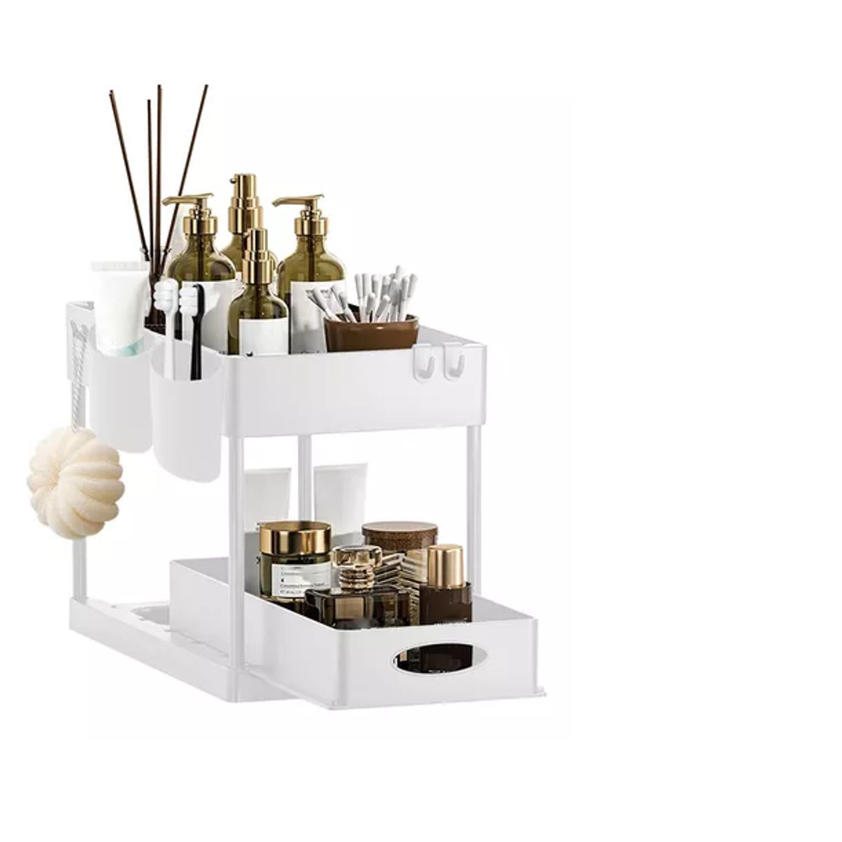 GENERICO - Estante Organizador 2 Niveles Cajones Repisas Baño Cocina