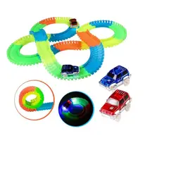 GENERICO - Autopista Flexible Luminosa Xl 165 Piezas 240 Cm