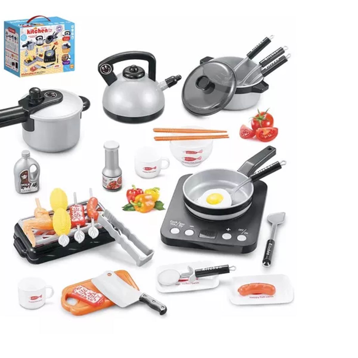 GENERICO - Set De Cocina De Juguete 36pcs Niños Juego De Mini Chef