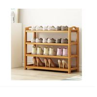Zapatero Organizador Bambú Multiuso 4 Niveles 10634