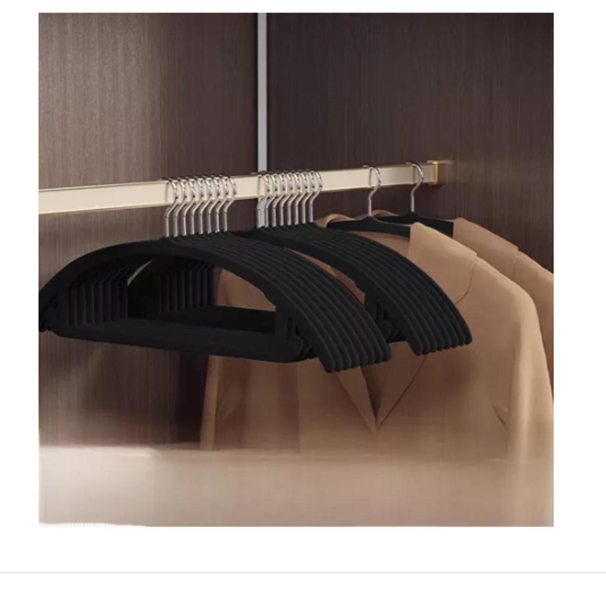 GENERICO - Pack 30 Colgadores Ganchos Ropa Antideslizante Flocado