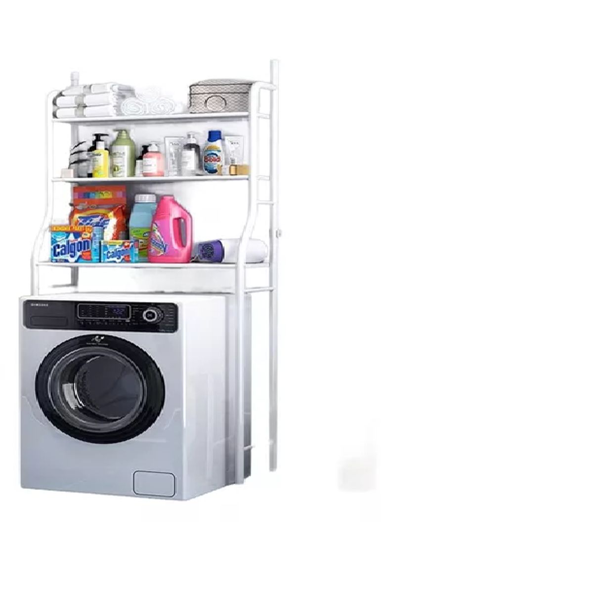 GENERICO - Estante Organizador De Lavadora Baño Metalico Rack 3 Niveles