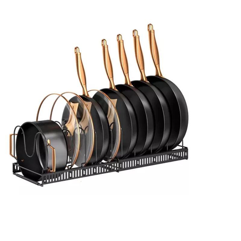 GENERICO - Rack Organizador Tapa Ollas Expandible Cocina Menaje Tablas