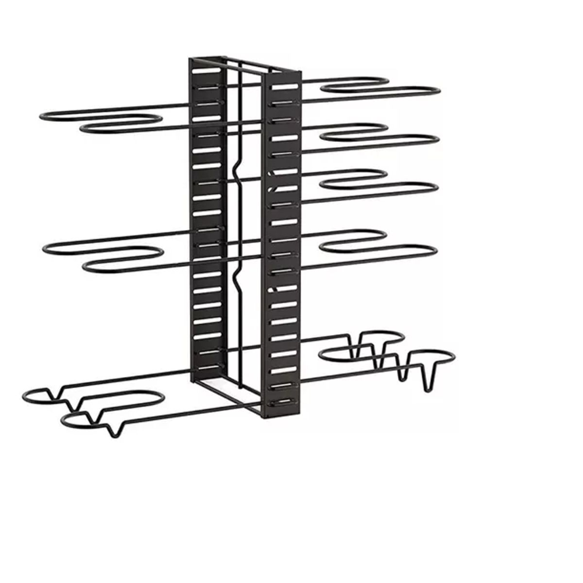 GENERICO - Organizador Cocina Ollas Tapas Sartenes 8 Estante Multiuso