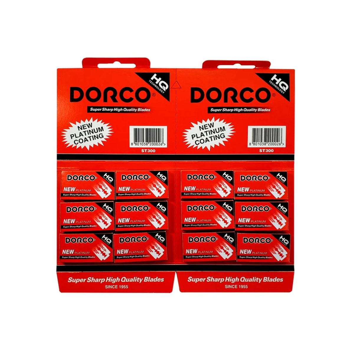 DORCO - 120 Hoja De Afeitar Para Navajas  Navajin Dorco Rojo
