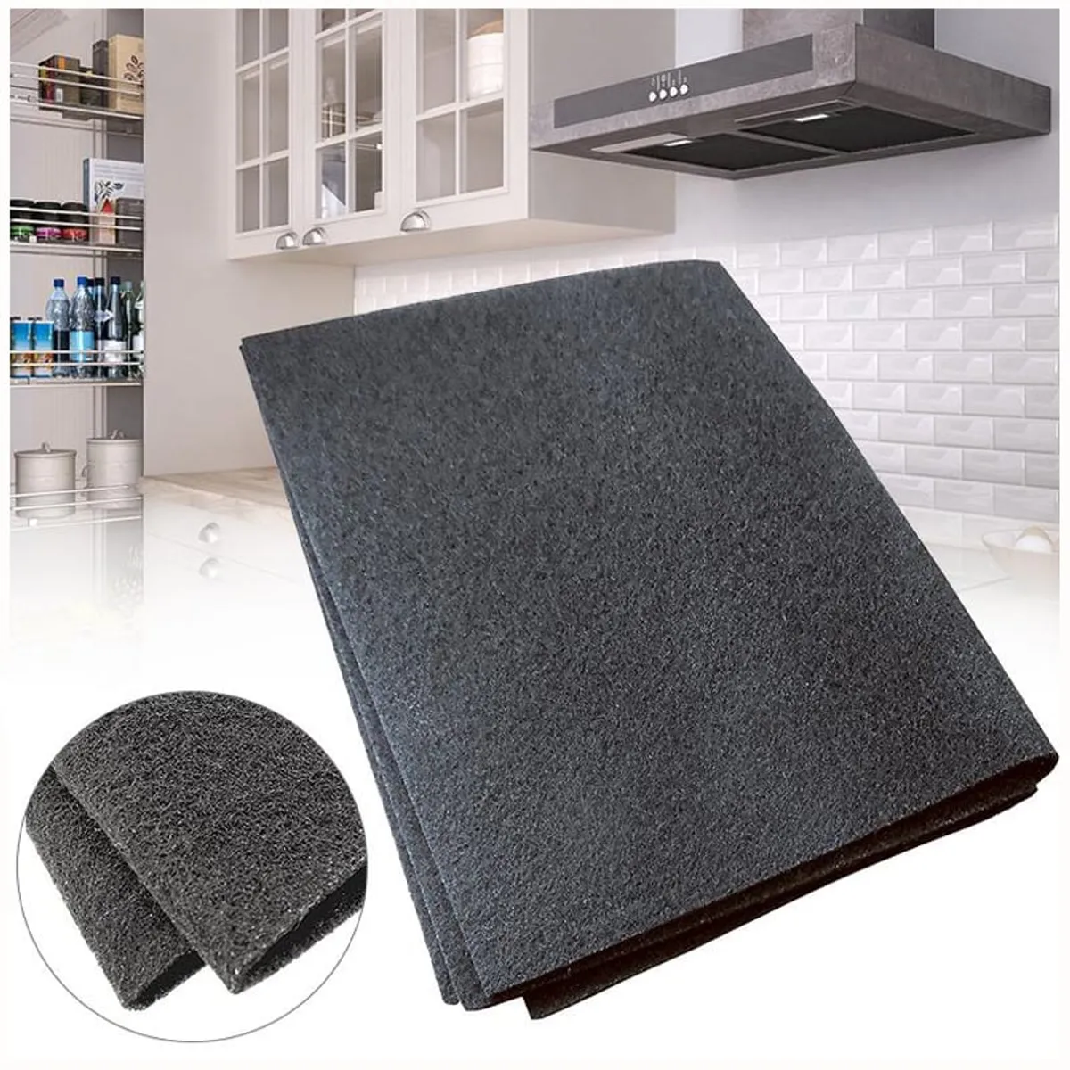 KUANGYE - Dos Filtros Universales Campanas Carbón Activado 60 X 60 Cm