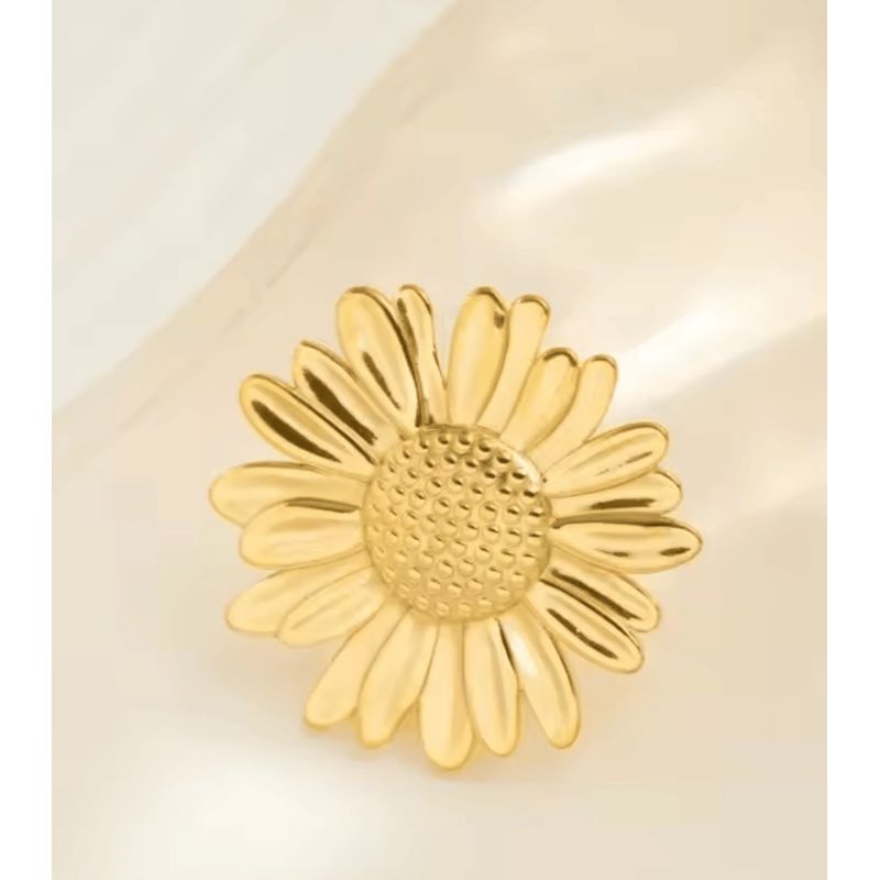 GENERICO - anillo ajustable Margarita enchape oro