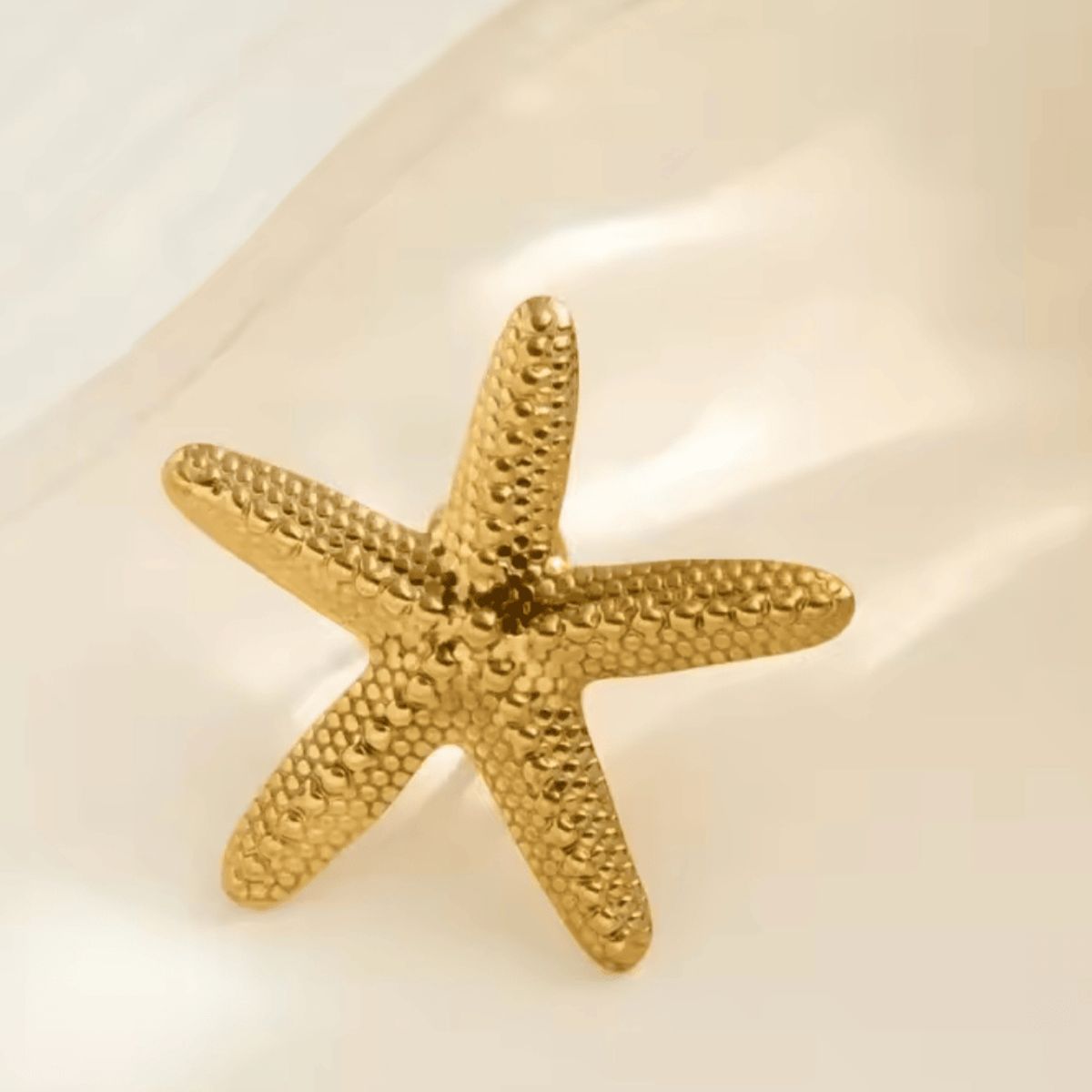 GENERICO - anillo ajustable Estrella Mar enchape oro