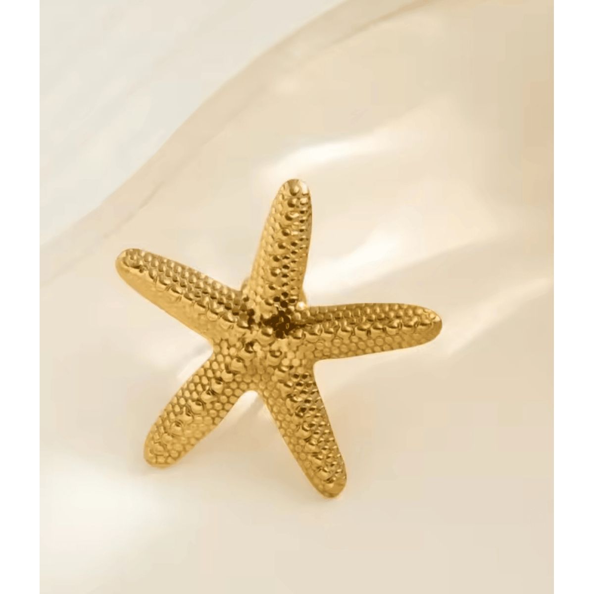 GENERICO - anillo ajustable Estrella Mar enchape oro