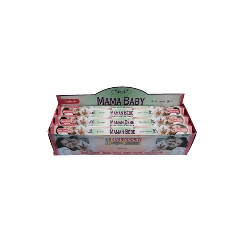 GENERICO - Incienso Aroma Mama Y Bebe Caja 6 tubos Hexagonales