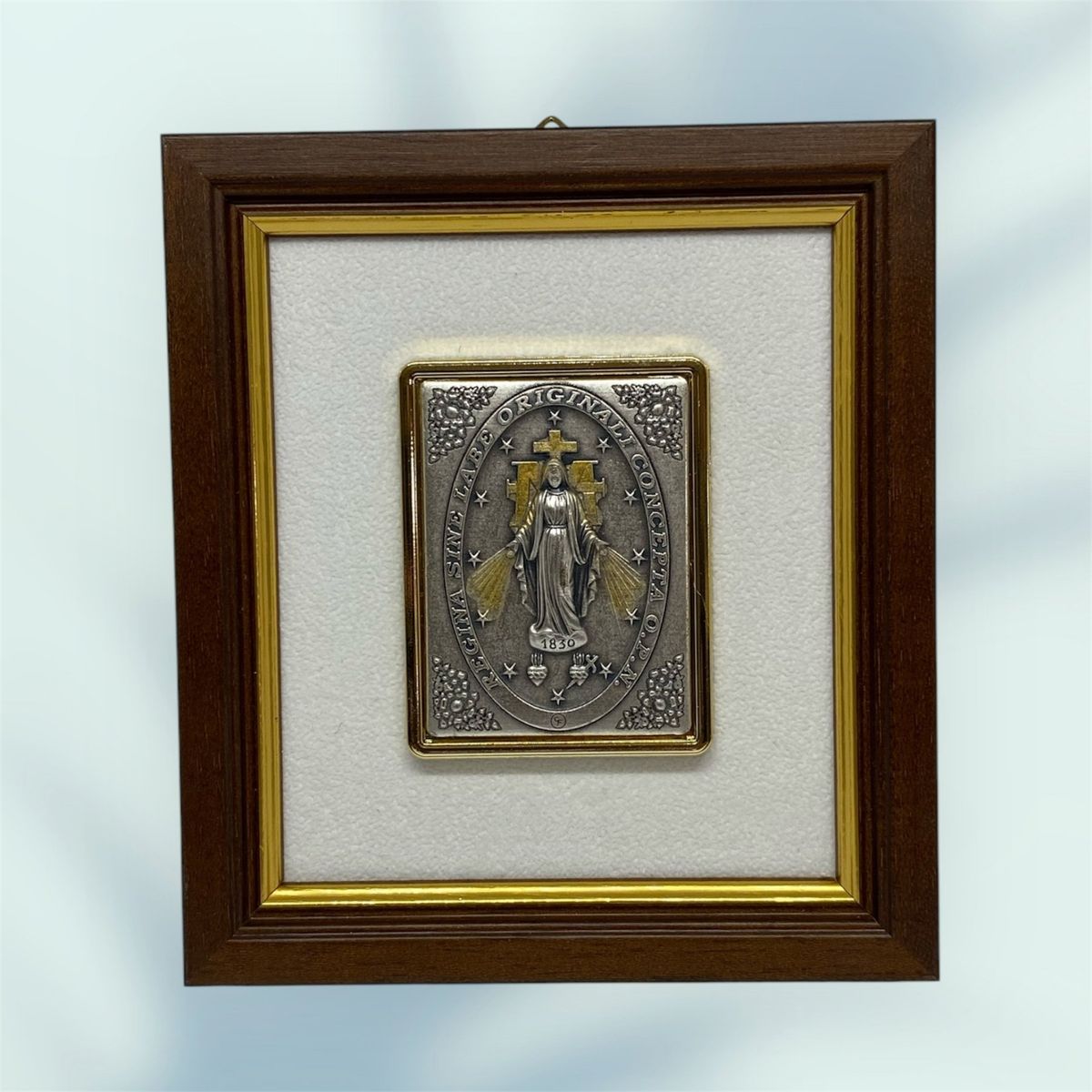 GENERICO - Quadretto Italiano Religioso De Madera Milagrosa