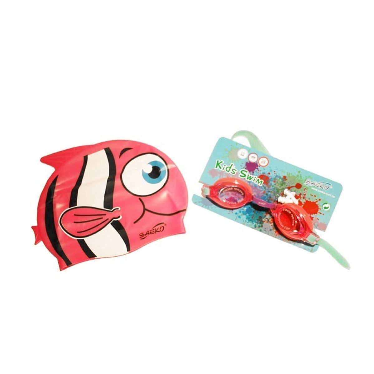 SAEKO - SET NATACION SAEKO JUNIOR FISH ROSA