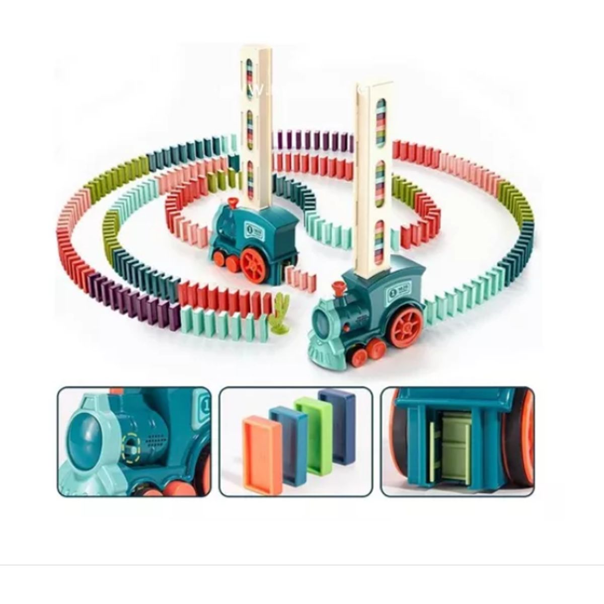 GENERICO - Juguete Trencito Domino Didactico Para Niños