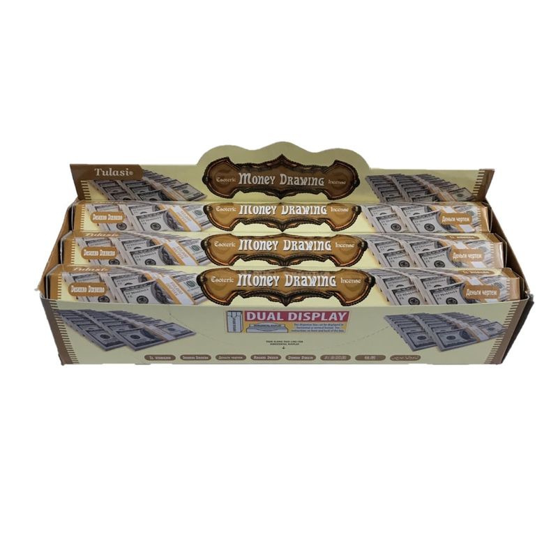 GENERICO - Incienso Aroma Atrae Dinero Caja 6 Tubos Hexagonales