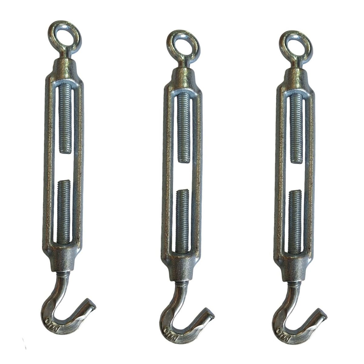 GENERICO - 3 Tensores  Gancho / Ojo De 3/8 (10 Mm).