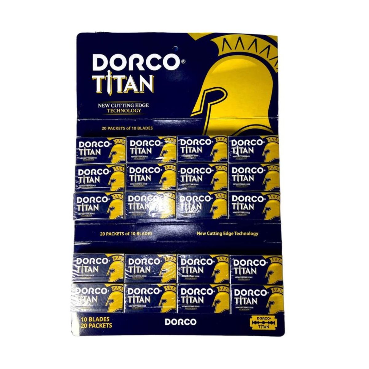 DORCO - Hojas de Afeitar Doble Filo Dorco Titan 200 Unidades