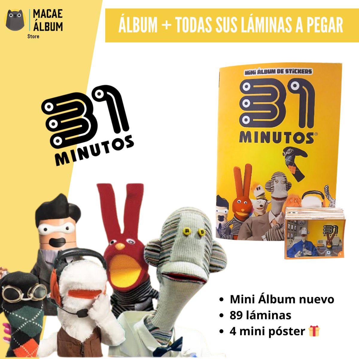 GENERICO - Mini Álbum 31 minutos + Todas Sus Láminas A Pegar
