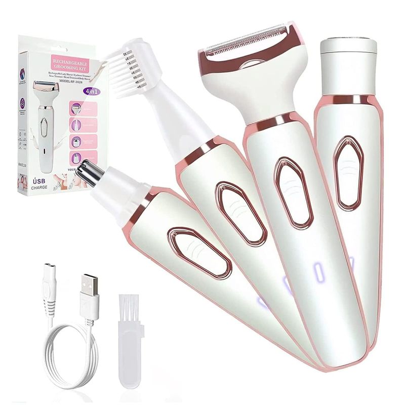 BITART - Depiladora Recortadora 4 En 1 Recargable Bikini Nariz Cejas