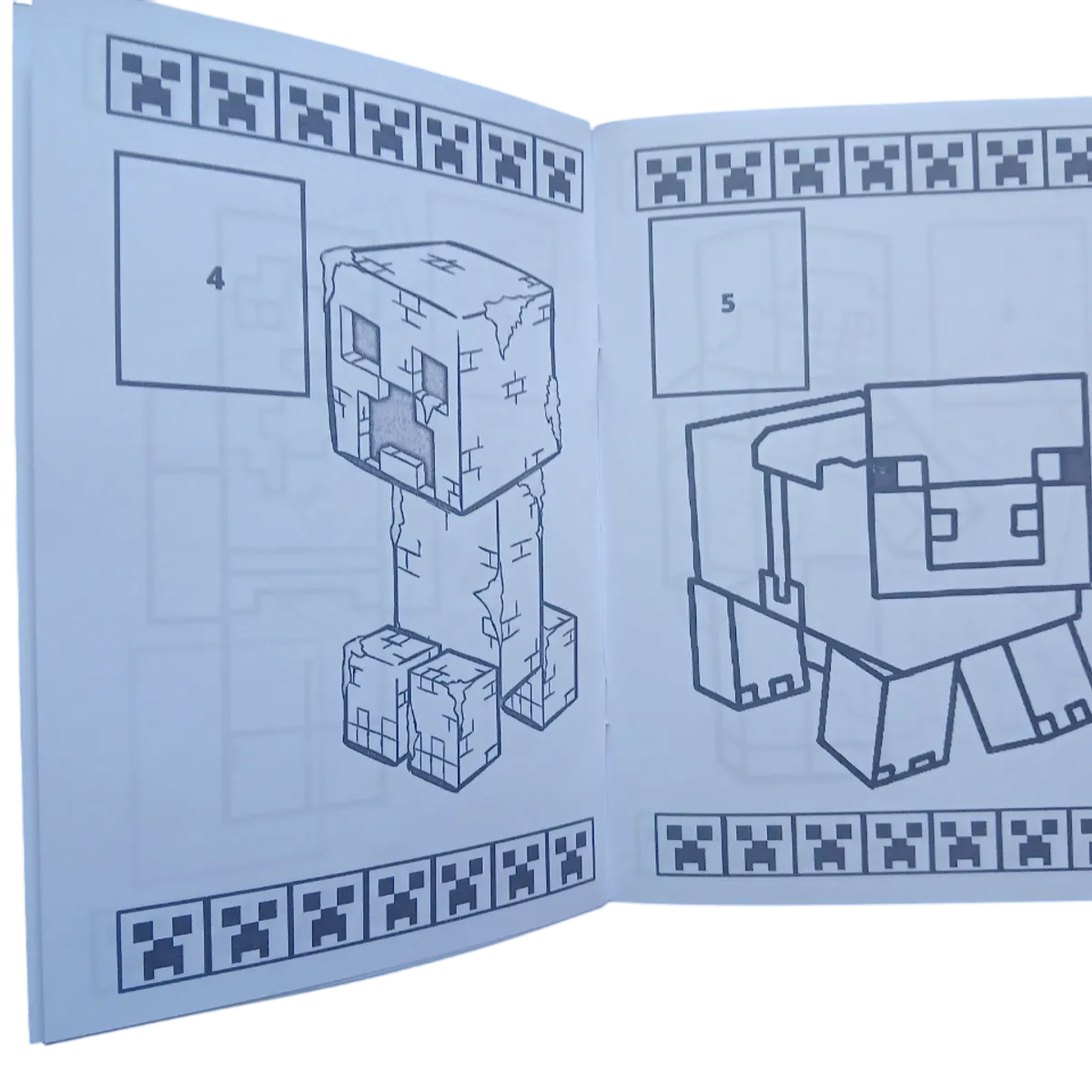 GENERICO - Libro Para Pintar Minecraft con stickers