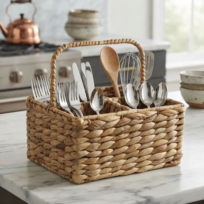 Organizador De Cocina Para Cubiertos Y Utensilios