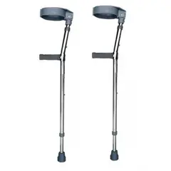 ONEDER - Par Baston Ortopedico Codera Movil Ajustable Aluminio