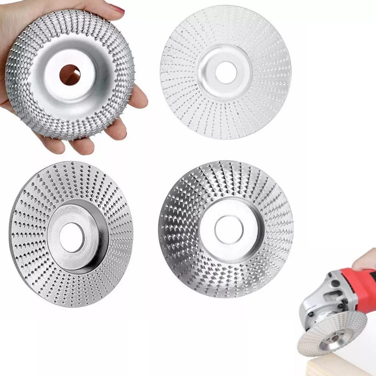 KUANGYE - 4 Disco Desgaste De Madera Estándar 16 Mm Lijado Esmeril