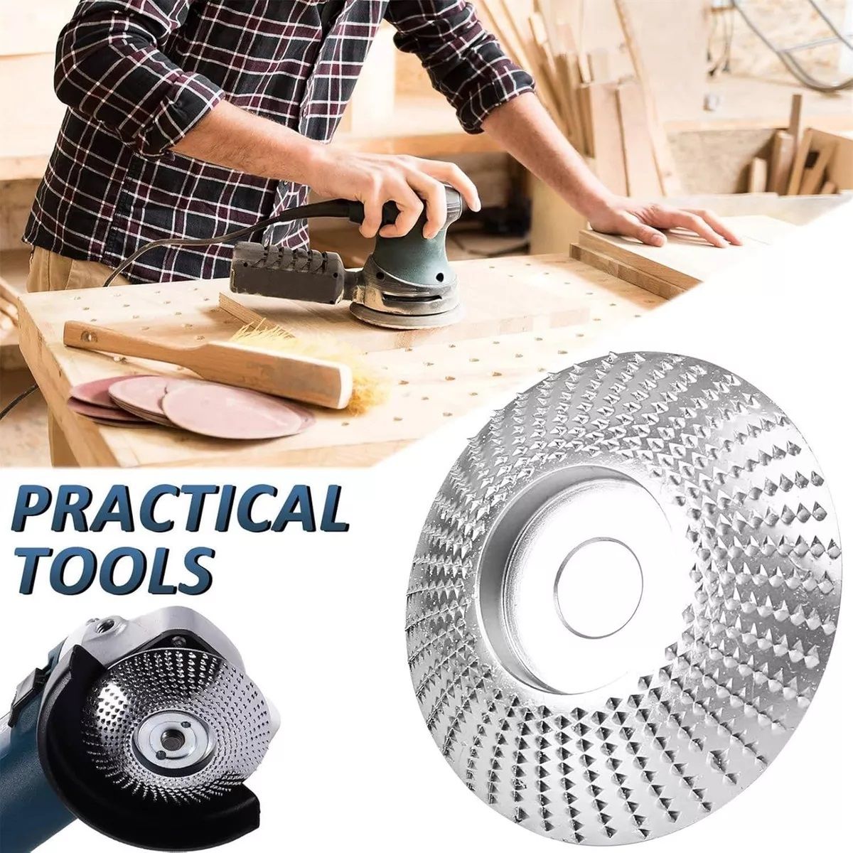 KUANGYE - 4 Disco Desgaste De Madera Estándar 16 Mm Lijado Esmeril