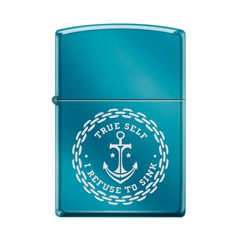 ZIPPO - Encendedor Zippo Anchor In Chain Azul ZP20446MP405289 - Azul