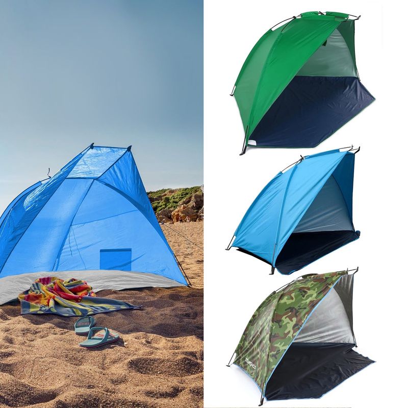 GENERICO - Media Carpa - Paraviento + Protección Solar 220x115cm Playa