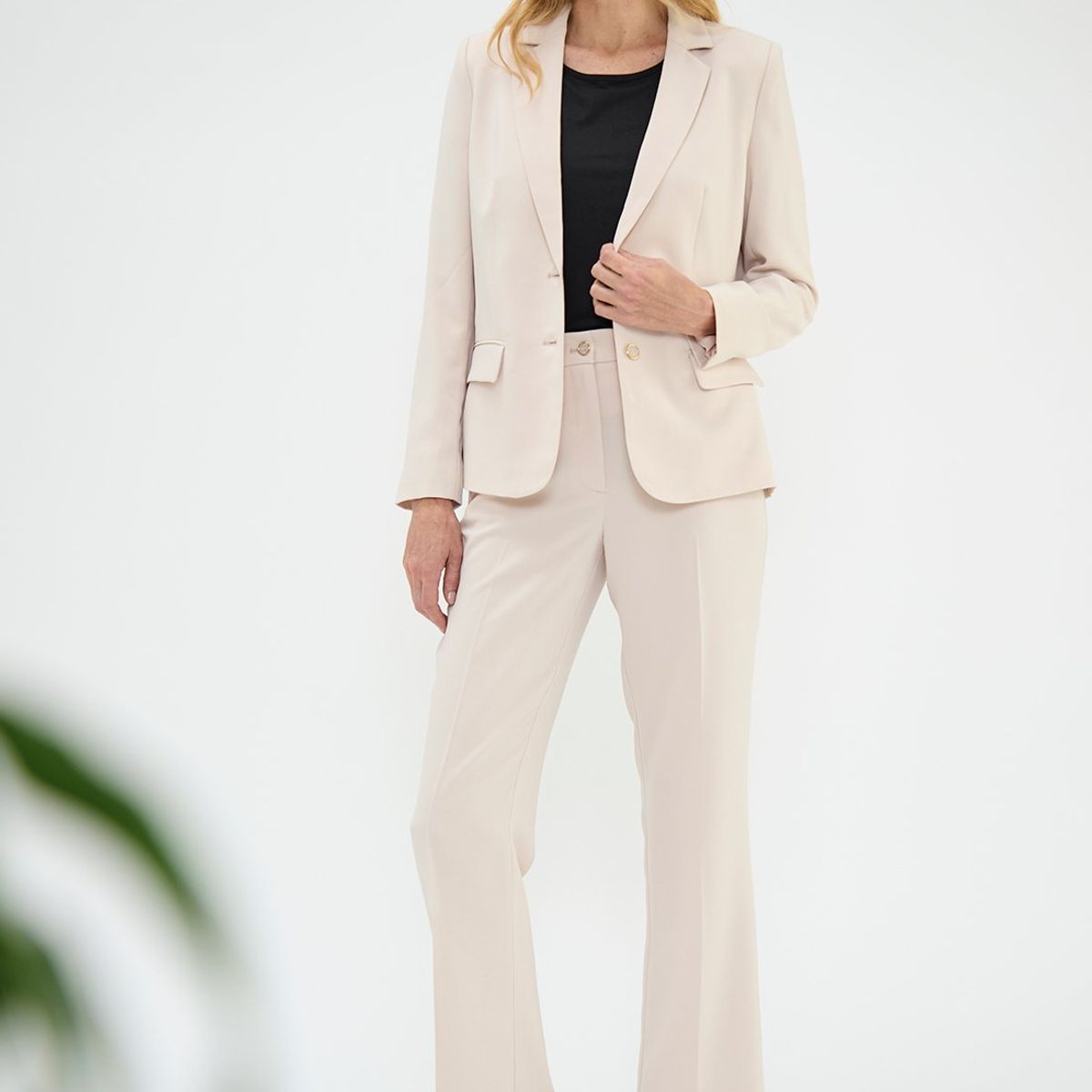 MA GRIFFE - Blazer Beige Mujer Magriffe